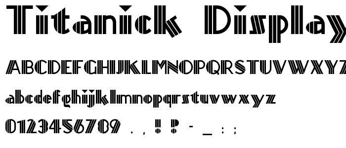 Titanick Display NF font